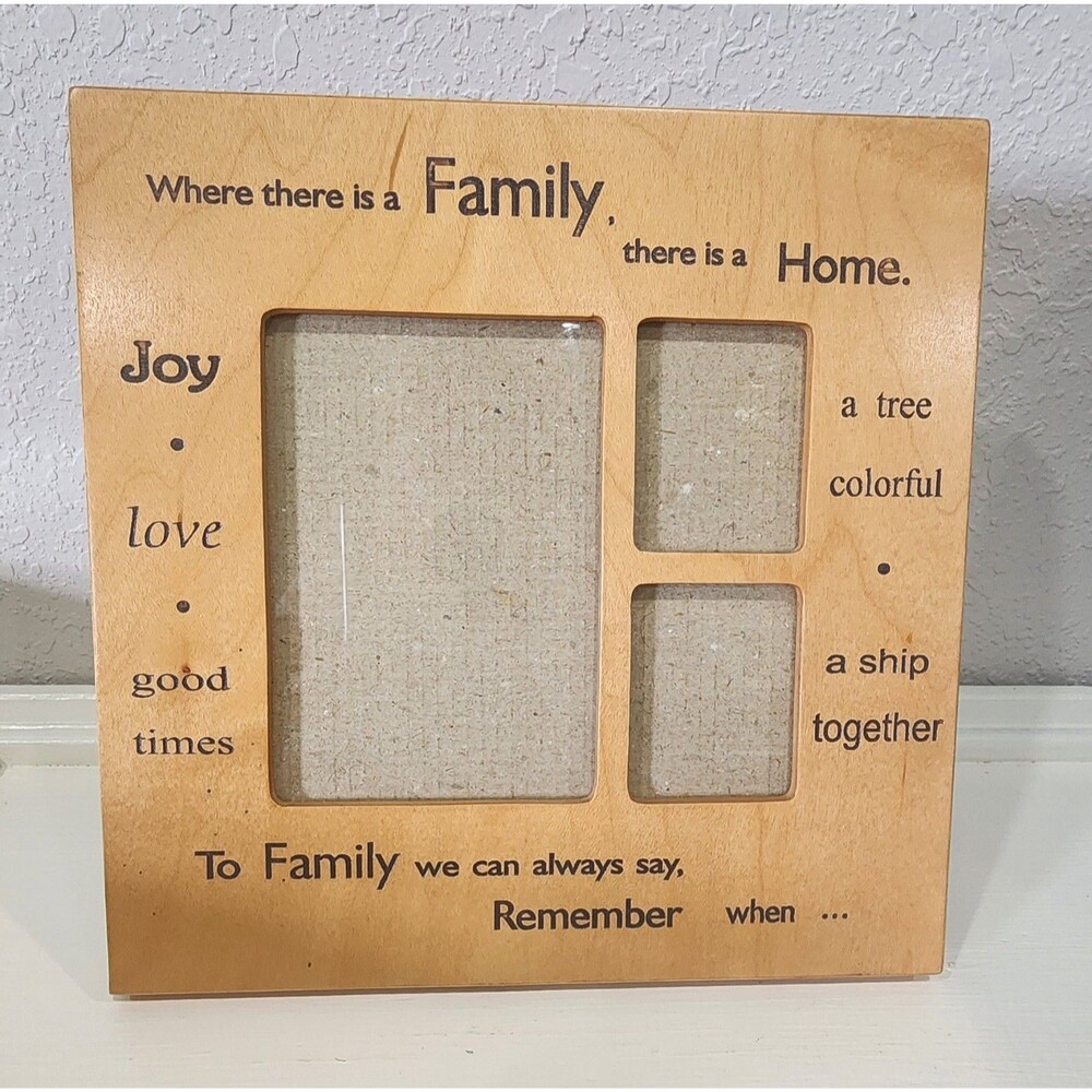 Family Picture Frame   Collage Frame Wooden, Carmel  Brown Color